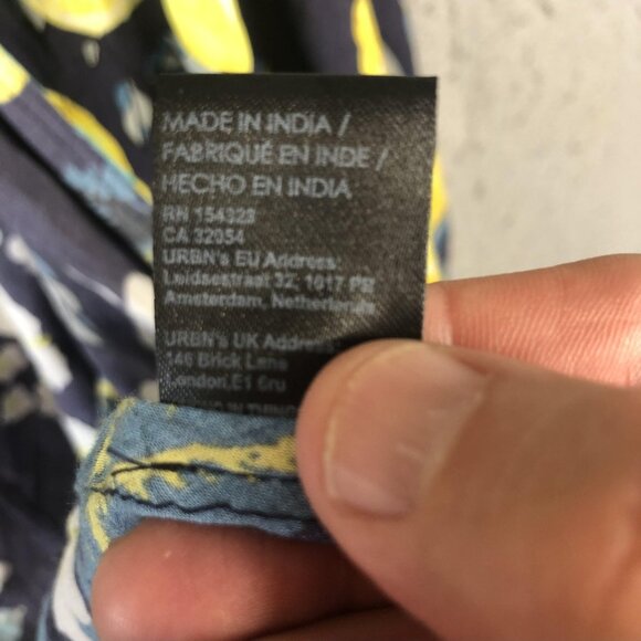 Anthropologie Kimono Cardigan Womens One Size Lemon Floral Boho Modal Lightweigh - Picture 7 of 16